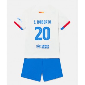 Barcelona Sergi Roberto #20 Replica Away Stadium Kit for Kids 2023-24 Short Sleeve (+ pants)